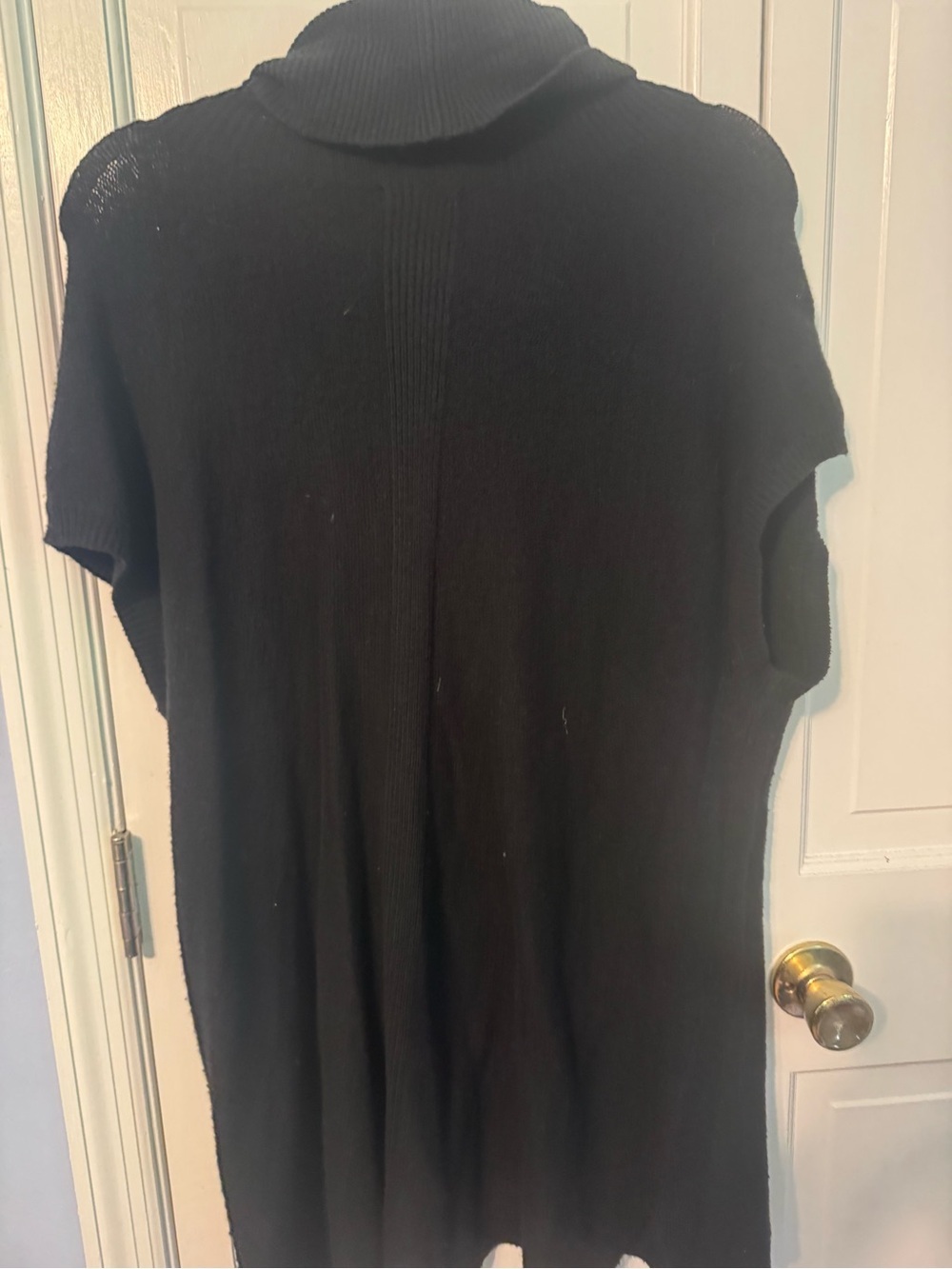Croft & Barrow Black Cowl Neck Sweater Tunic — Size XL, Short Sleeve - Picture 10 of 10